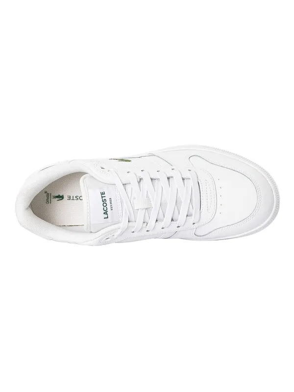 Lacoste T-Clip Set 224 2 SMA Leather Trainers - White/White