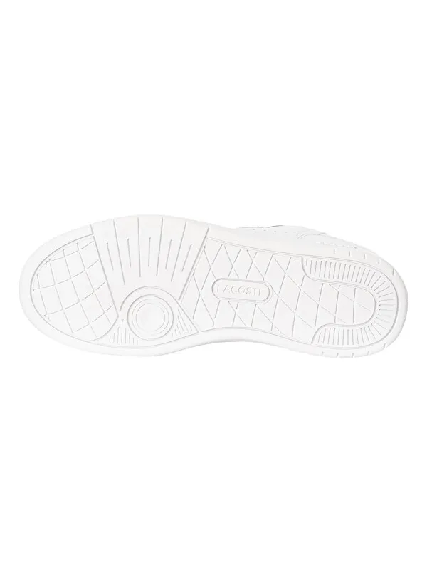 Lacoste T-Clip Set 224 2 SMA Leather Trainers - White/White