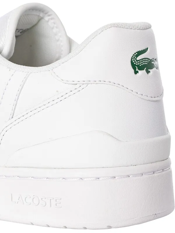 Lacoste T-Clip Set 224 2 SMA Leather Trainers - White/White