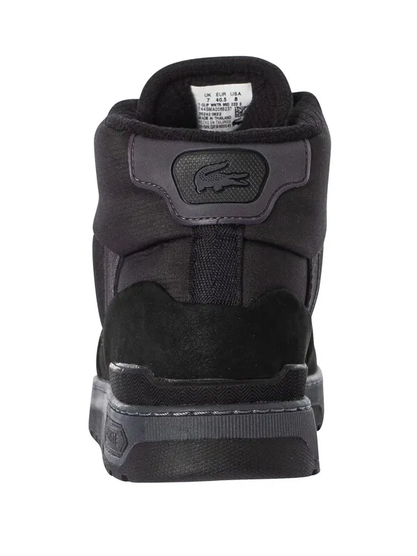 Lacoste T-Clip Winter Mid 222 2 SMA Trainers - Black/Dark Grey