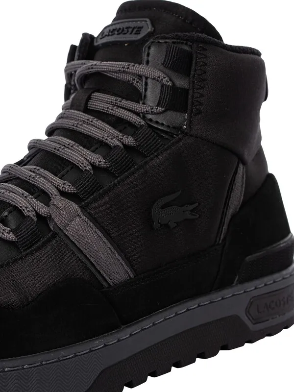 Lacoste T-Clip Winter Mid 222 2 SMA Trainers - Black/Dark Grey