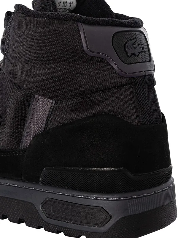 Lacoste T-Clip Winter Mid 222 2 SMA Trainers - Black/Dark Grey