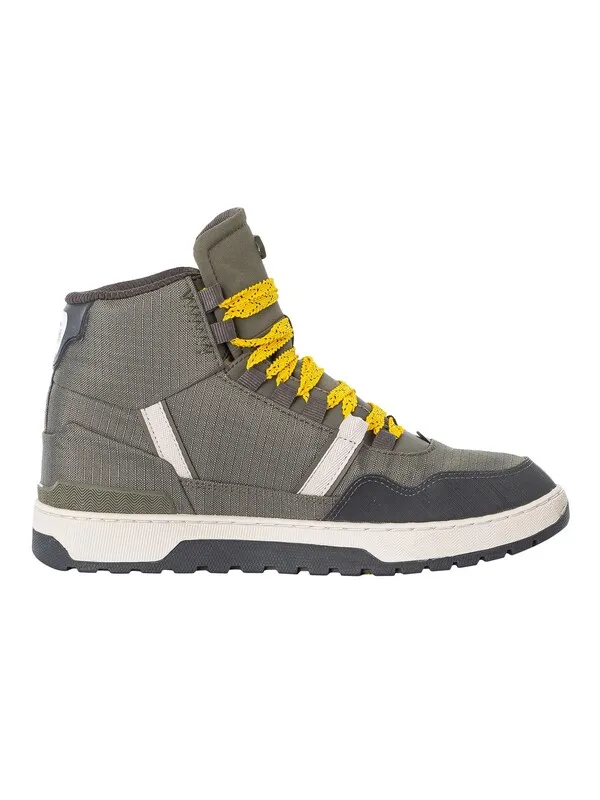 Lacoste T-Clip Winter Mid 223 1 SMA Trainers - Khaki/Dark Grey