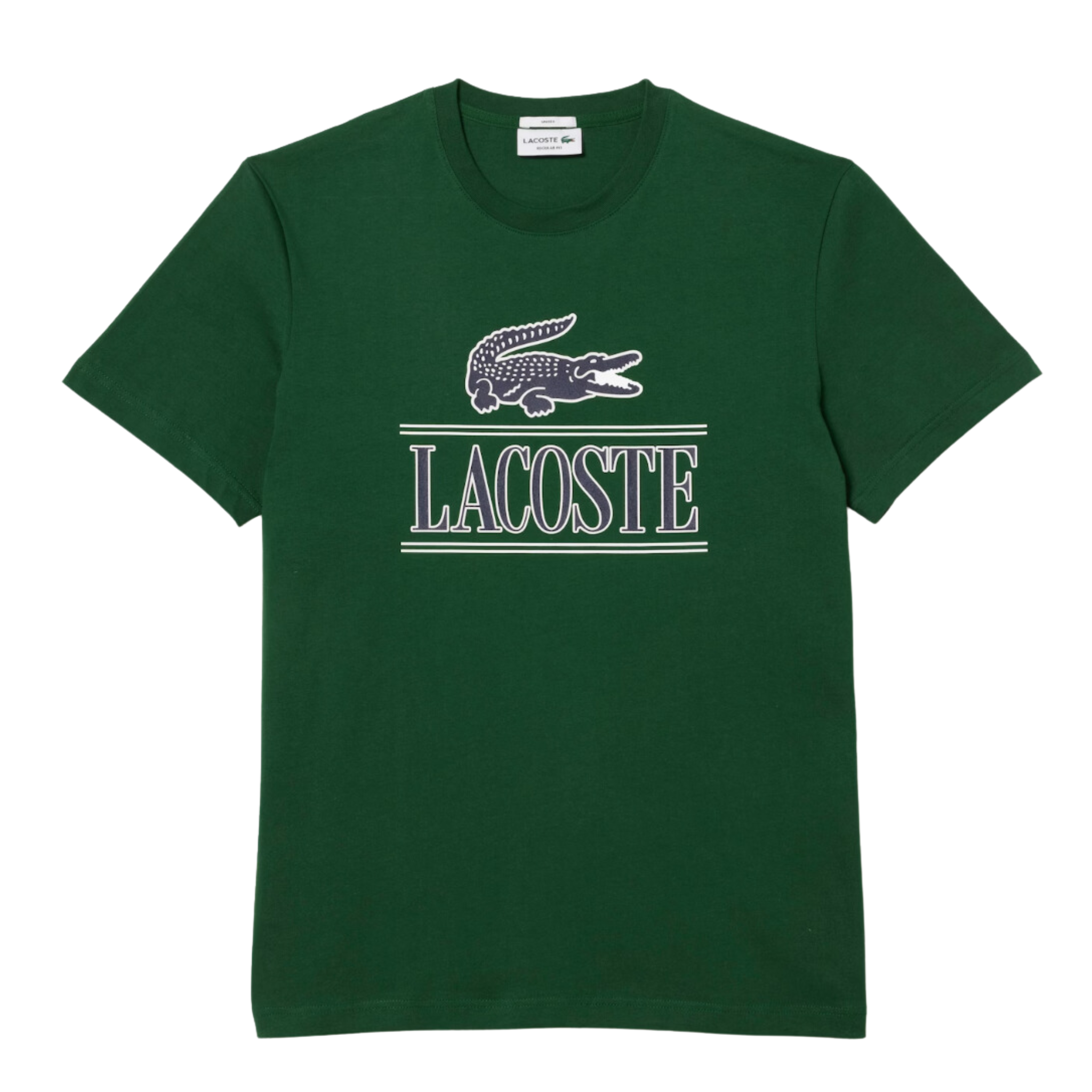 Lacoste Unisex Regular Fit Heavy Cotton Jersey T-Shirt (Green)