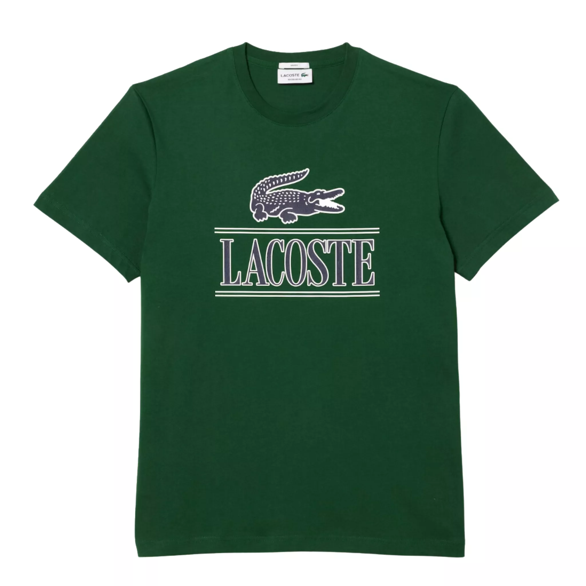 Lacoste Unisex Regular Fit Heavy Cotton Jersey T-Shirt (Green)