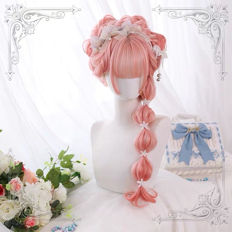 LOLITA “PEACH OOLONG” GRADIENT LONG CURLY WIG BY60030