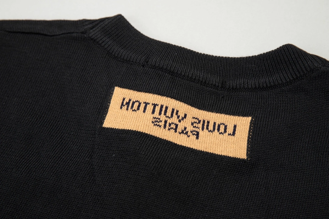 Louis Vuitton 24SS 3D design brand logo short-sleeved T-shirt Black 1.16