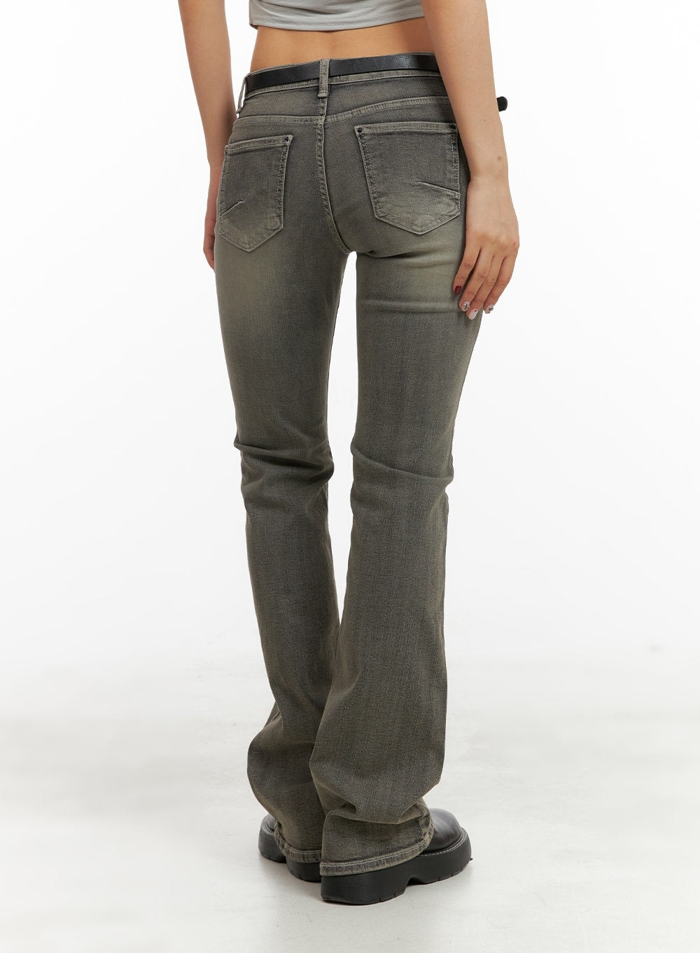 Low Rise Bootcut Jeans CA416