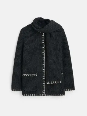 Marylebone Sweater Jacket - Charcoal