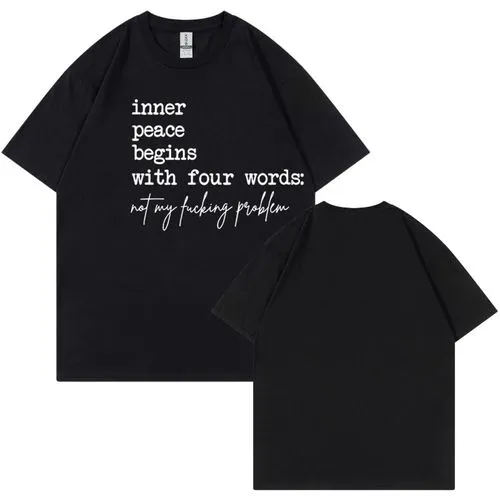 Men's T-shirt Short Sleeve T-Shirts Streetwear Letter