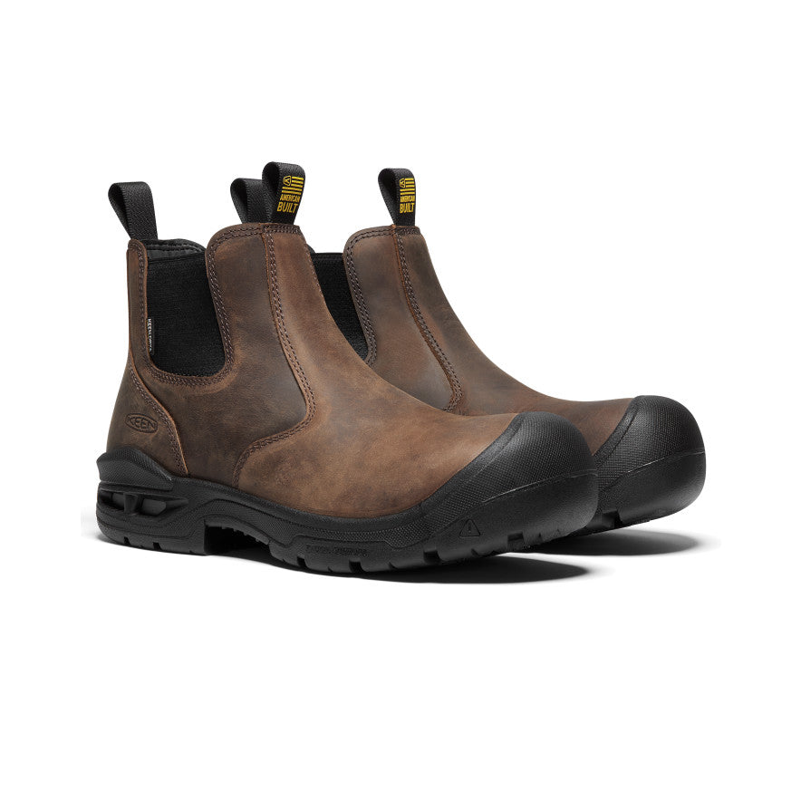 Men's Juneau Romeo Waterproof (Soft Toe)  |  Dark Earth/Black