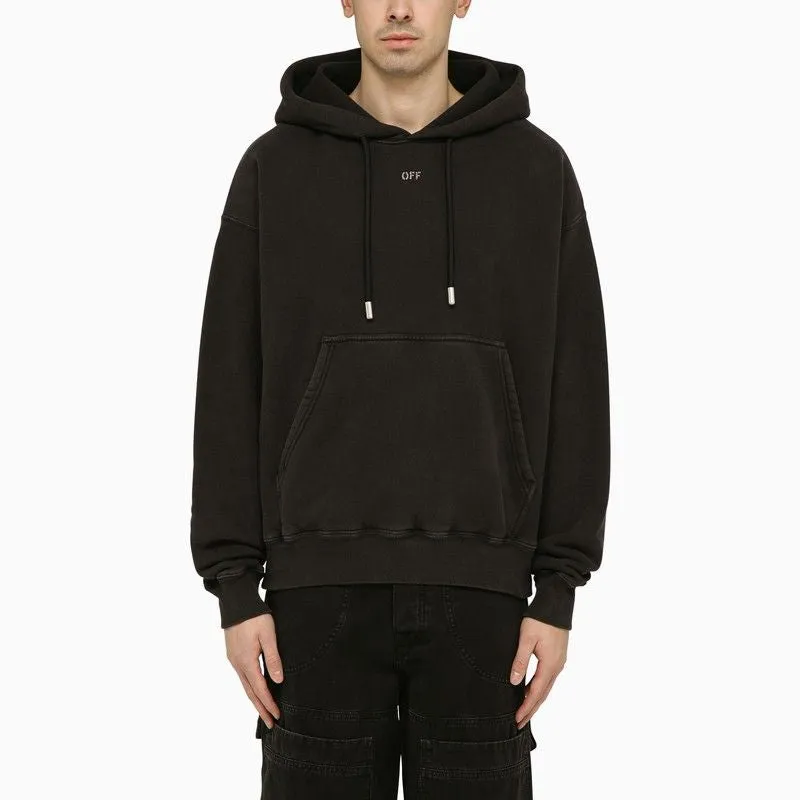 OFF-WHITE Men's Black Caravaggio Print Hoodie for SS24