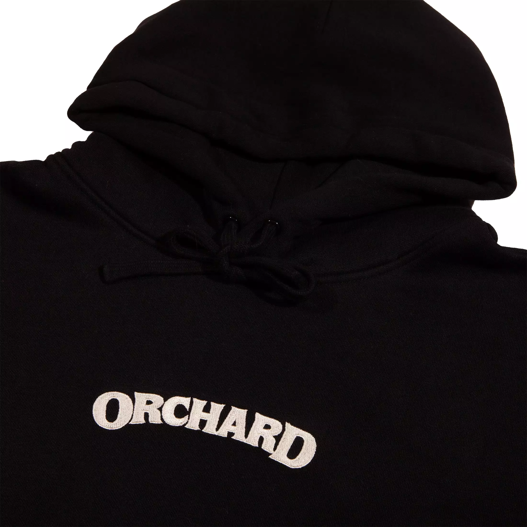 Orchard Text Emb Heavyweight Hoodie Black/Cream