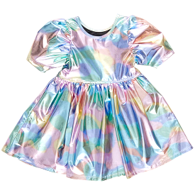 Pink Chicken - Laurie Dress - Cotton Candy Lame