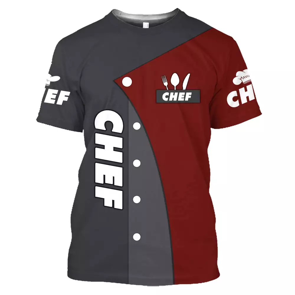 PROUD CHEFS T-SHIRT DESIGN - 3D CUSTOMS NAME