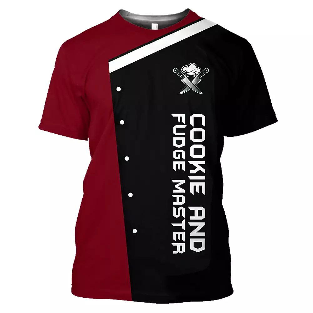 PROUD CHEFS T-SHIRT DESIGN - 3D CUSTOMS NAME