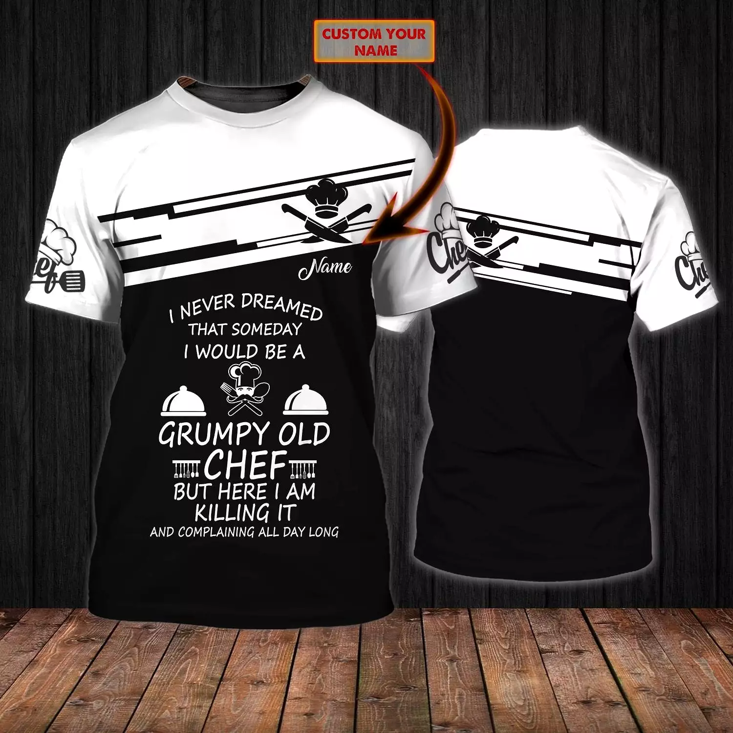 PROUD CHEFS T-SHIRT DESIGN - 3D