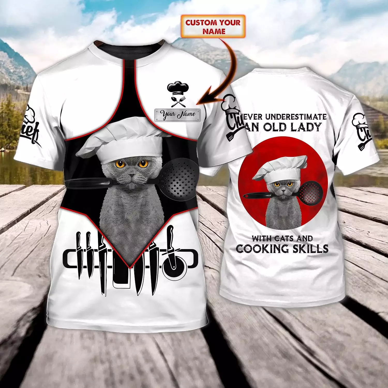 PROUD CHEFS T-SHIRT DESIGN - 3D