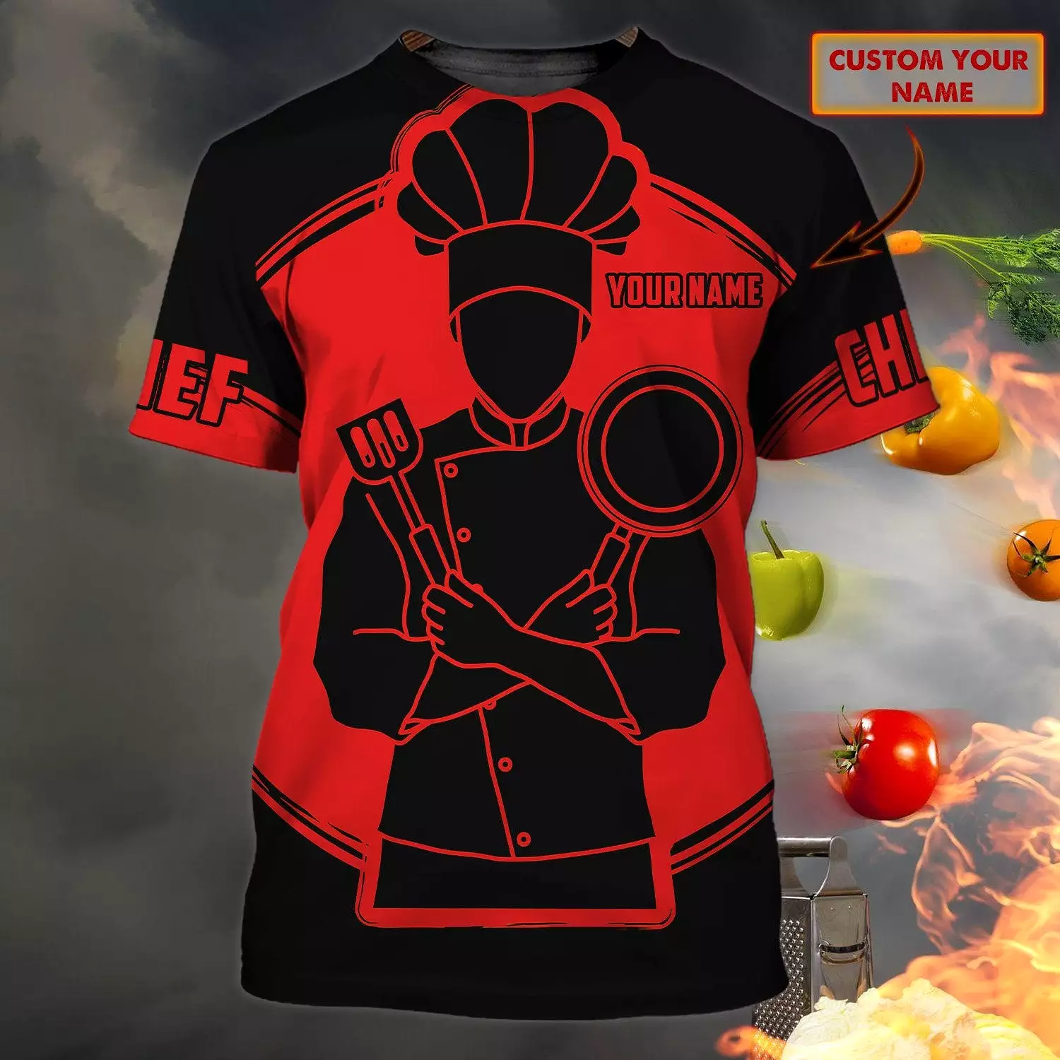 PROUD CHEFS T-SHIRT DESIGN - 3D