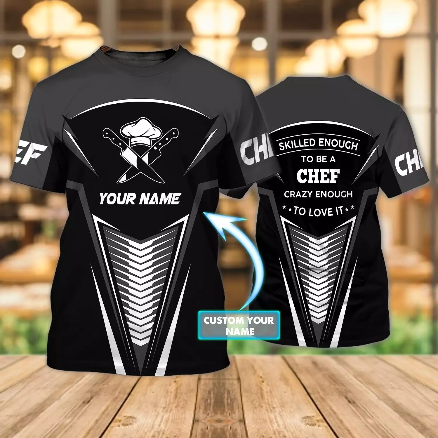 PROUD CHEFS T-SHIRT DESIGN - 3D