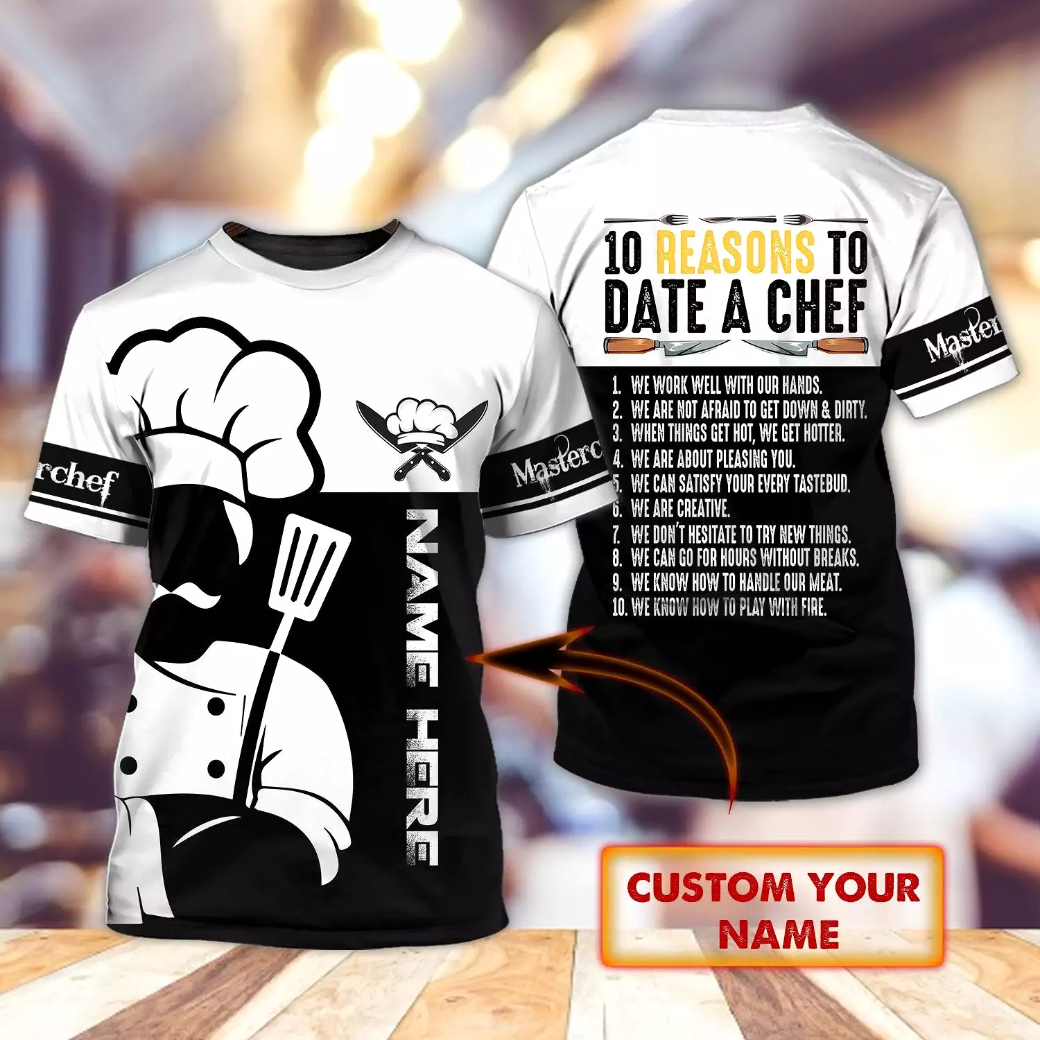 PROUD CHEFS T-SHIRT DESIGN - 3D