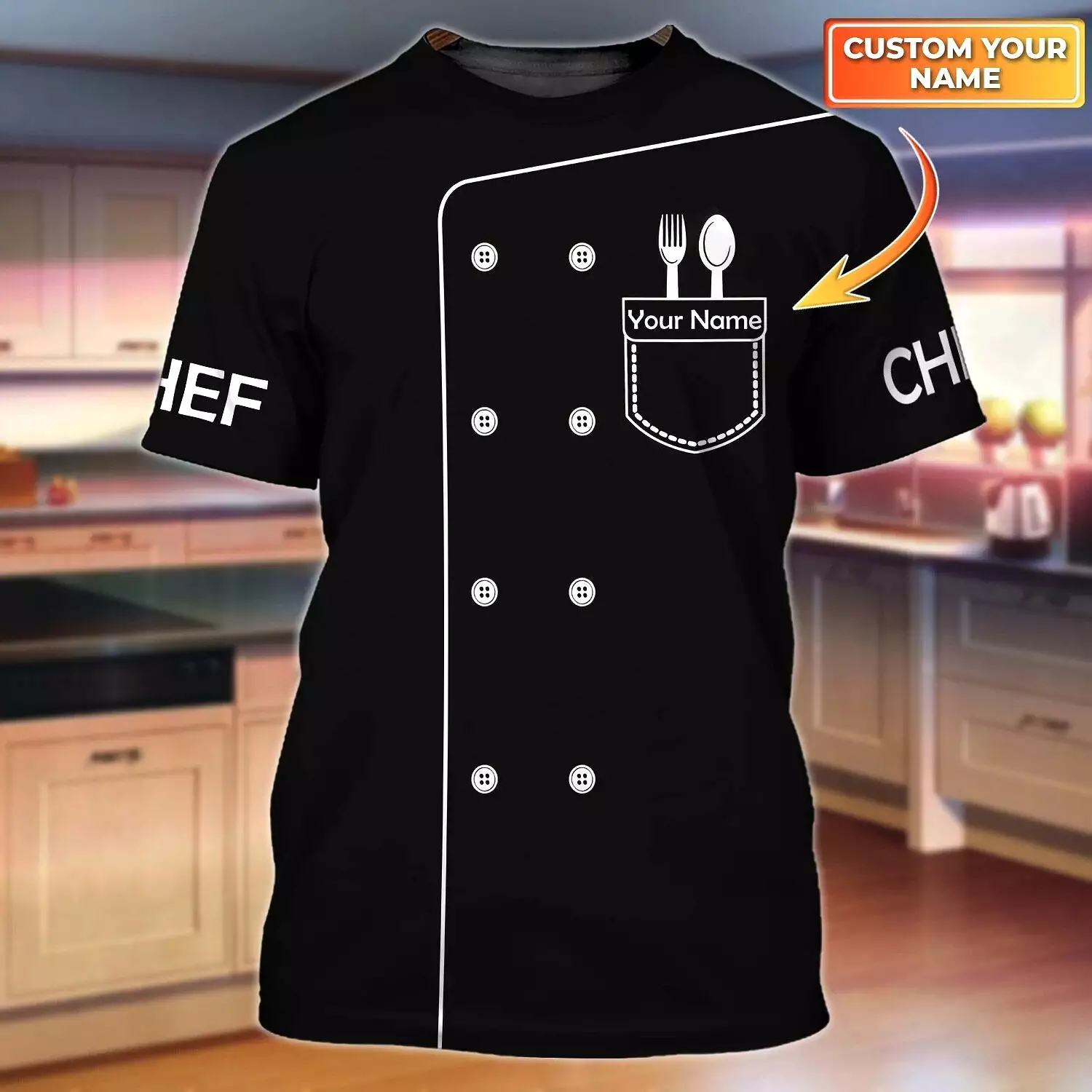 PROUD CHEFS T-SHIRT DESIGN - 3D