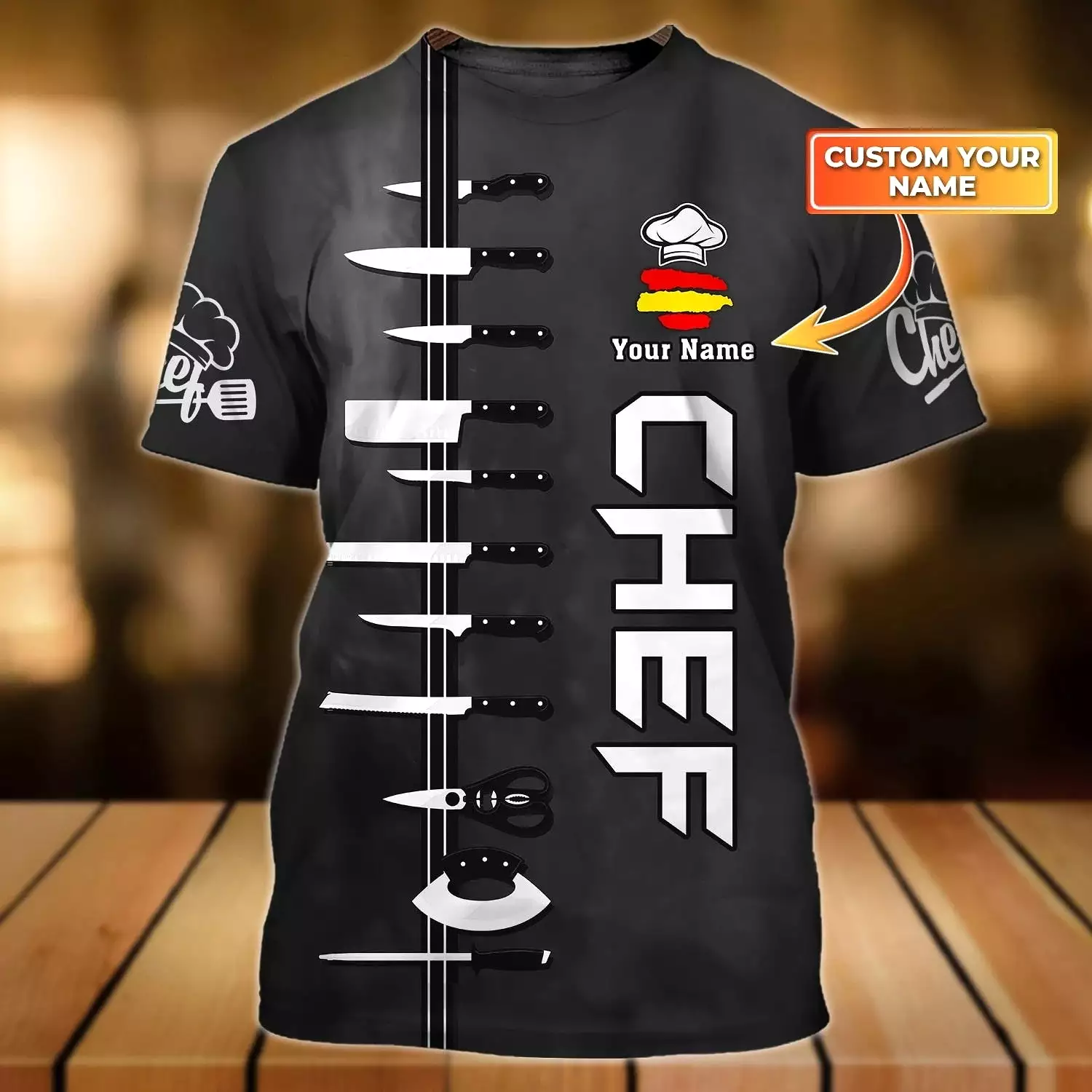 PROUD CHEFS T-SHIRT DESIGN - 3D