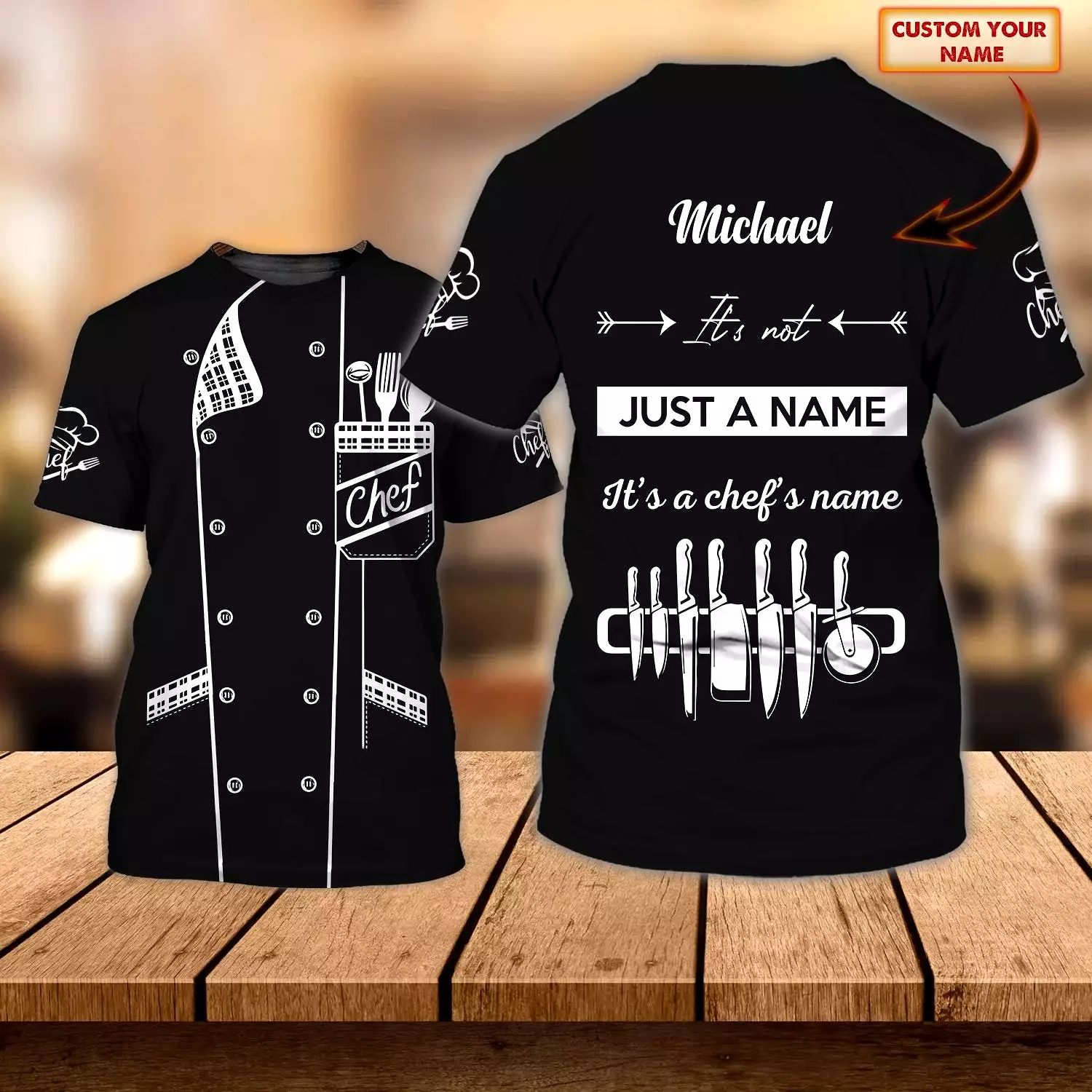 PROUD CHEFS T-SHIRT DESIGN - 3D