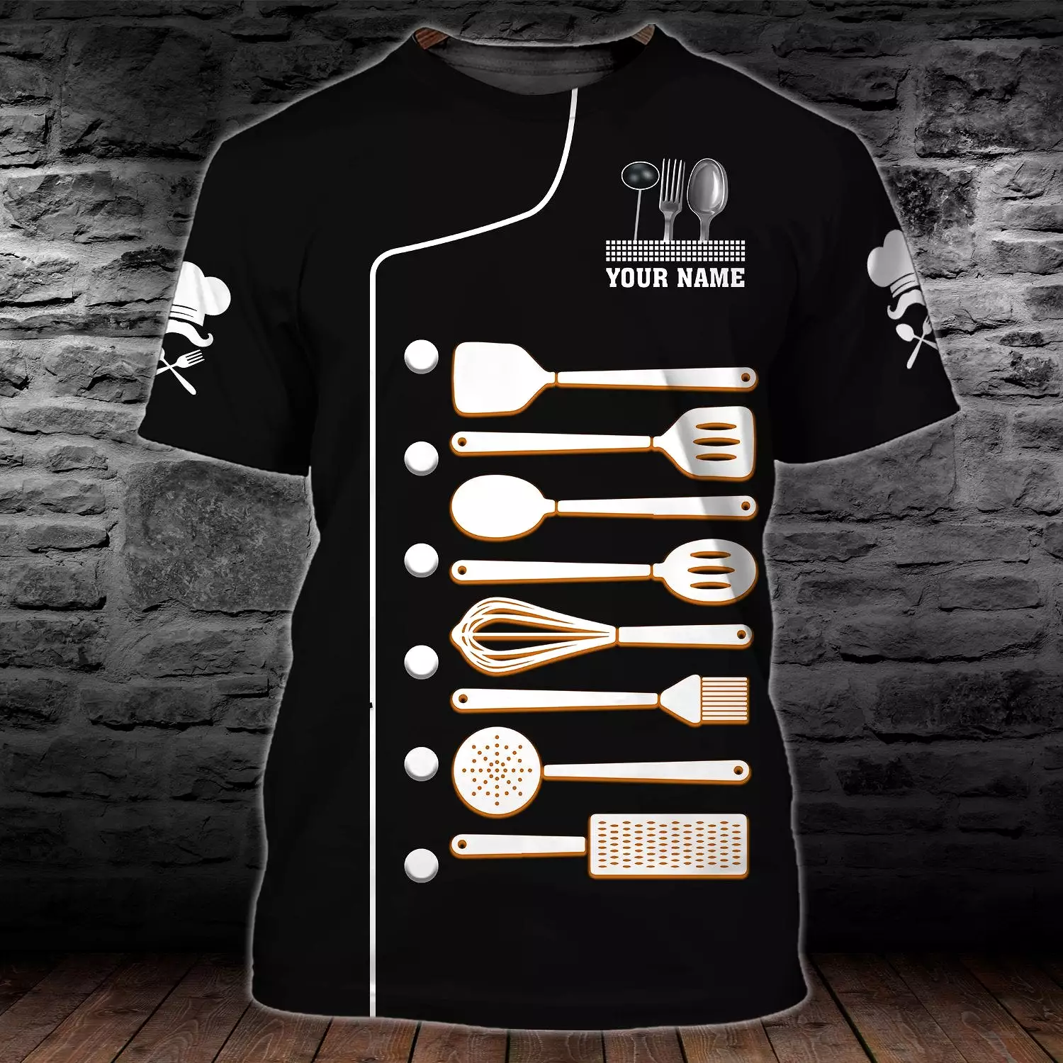 PROUD CHEFS T-SHIRT DESIGN - 3D