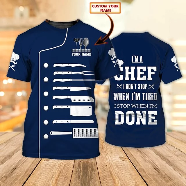 PROUD CHEFS T-SHIRT DESIGN - 3D