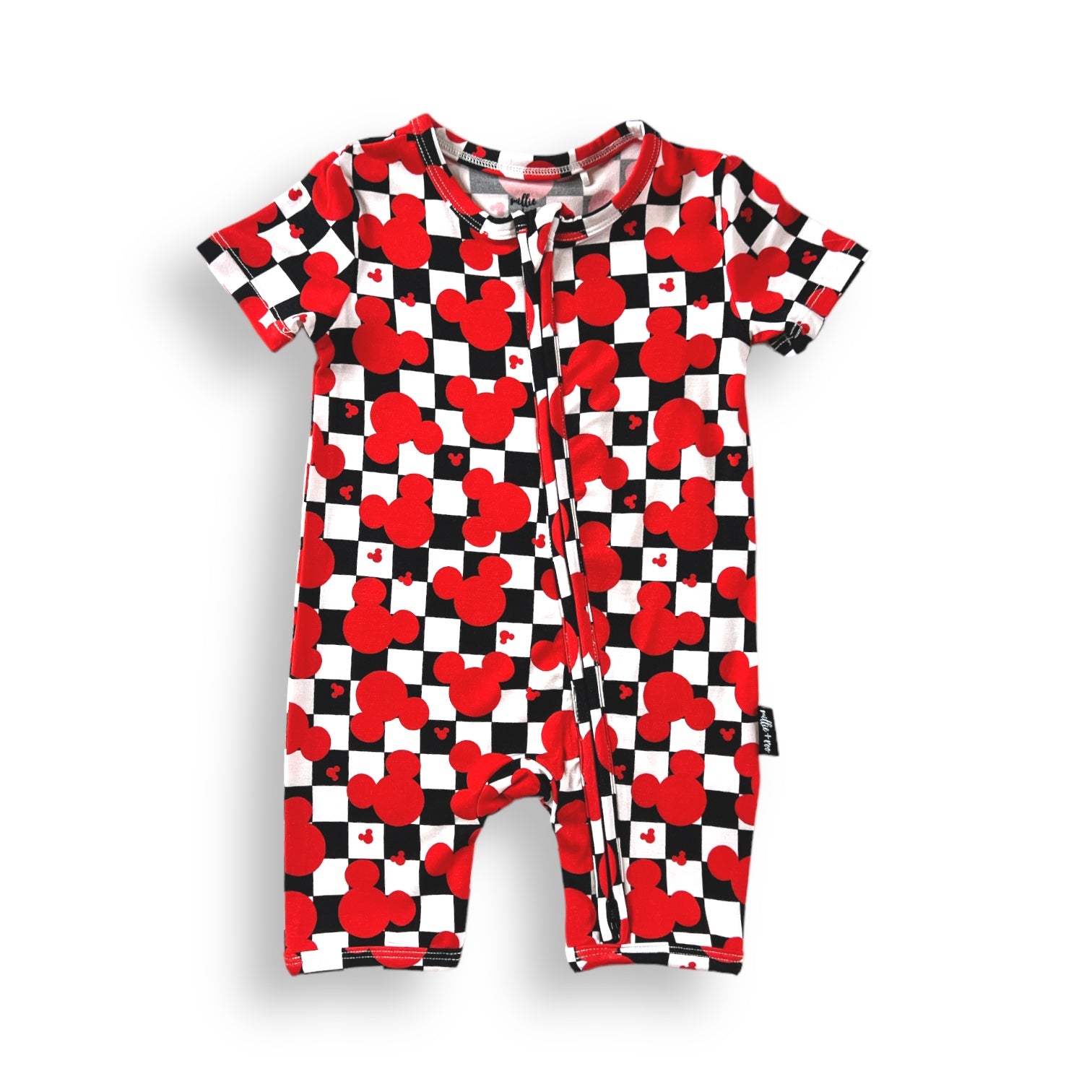 SHORTIE ZIP ROMPER - Roo Magic (Red)