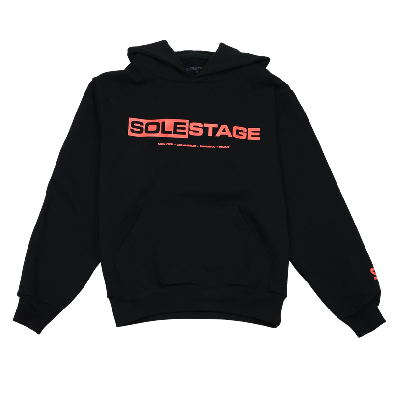 Solestage Box Logo Hoodie black