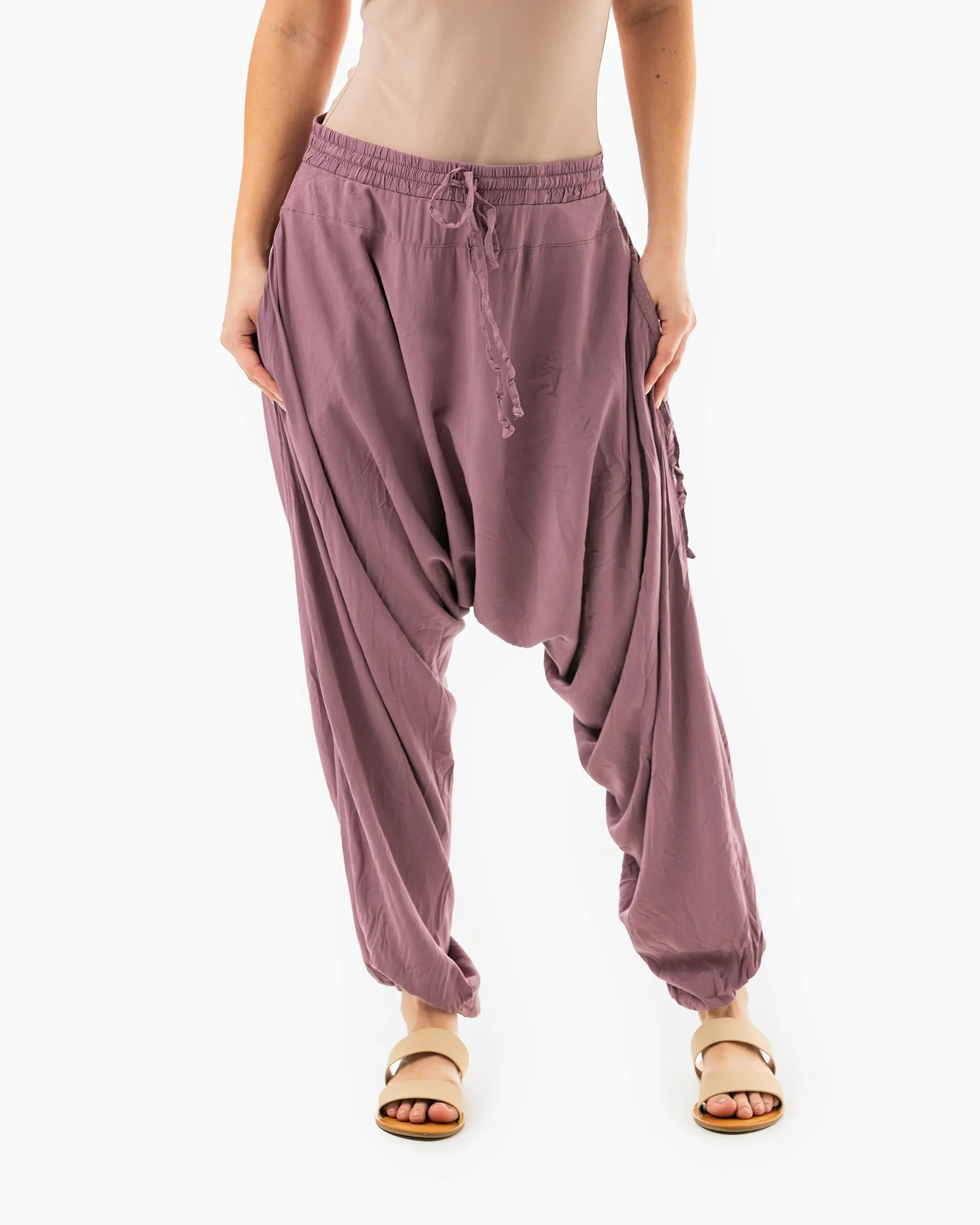 Solid Savannah Harem Pants