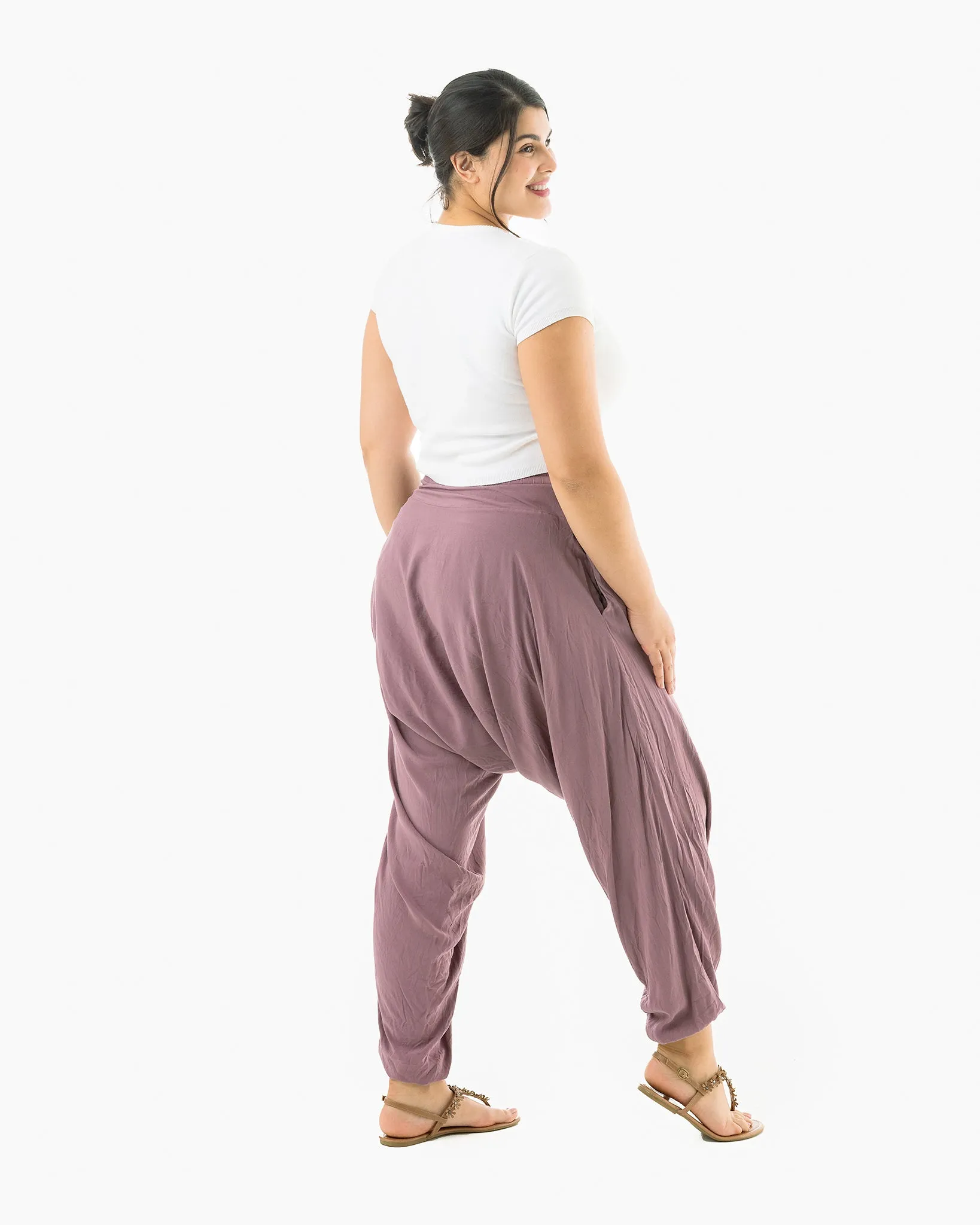 Solid Savannah Harem Pants