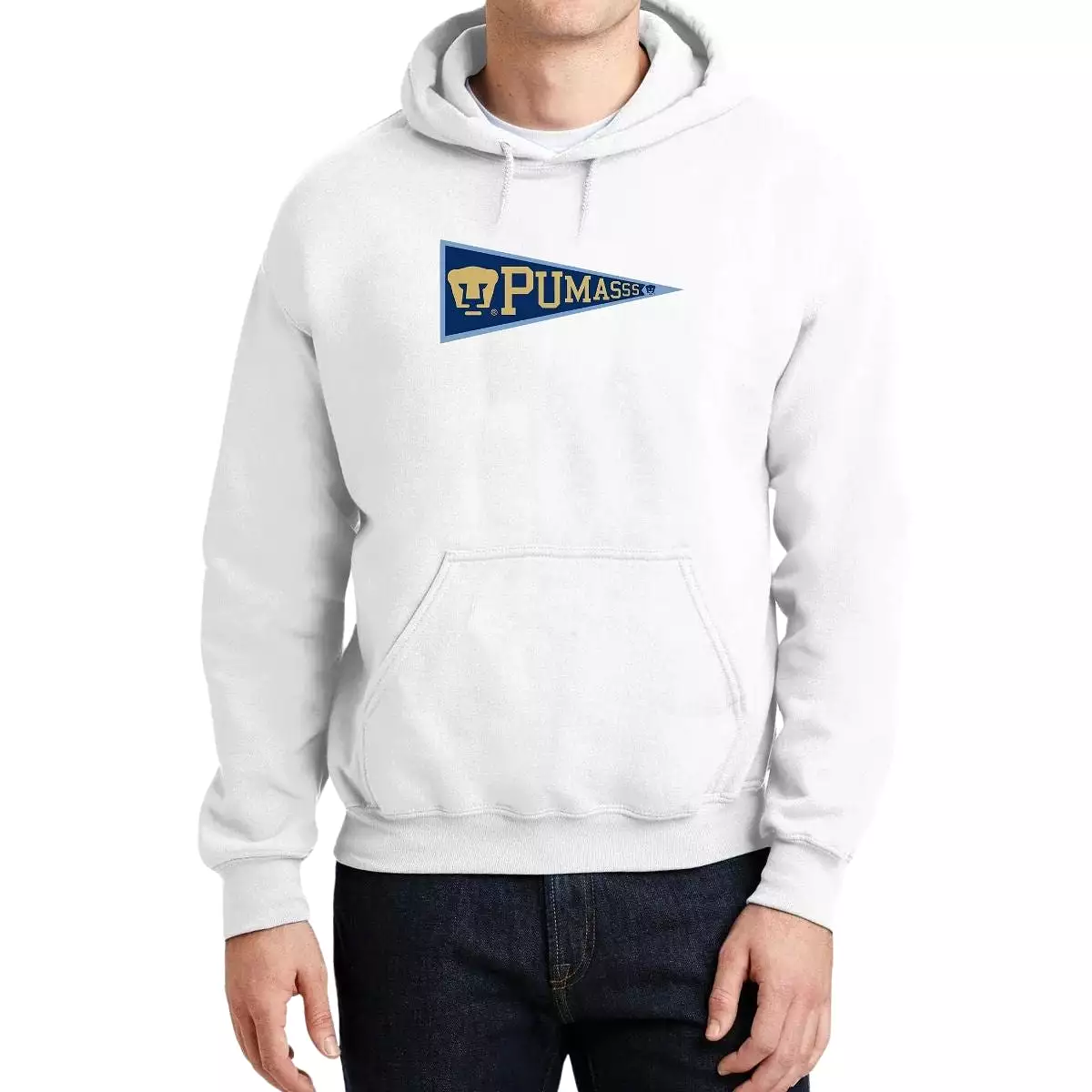 Sudadera Hombre Hoodie Pumas UNAM Banderín