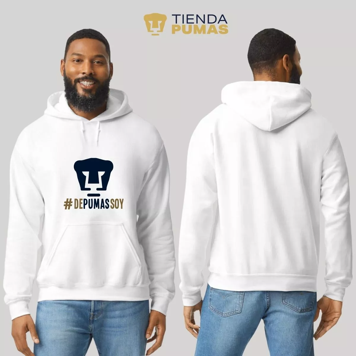 Sudadera Hombre Hoodie Pumas UNAM De Pumas Soy