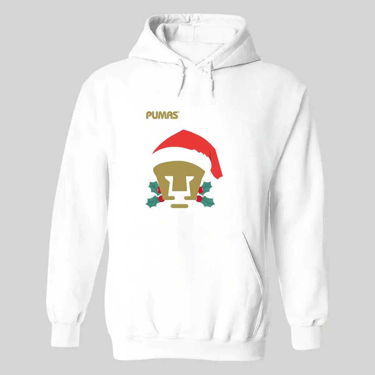 Sudadera Hombre Hoodie  Pumas UNAM Especial Navidad