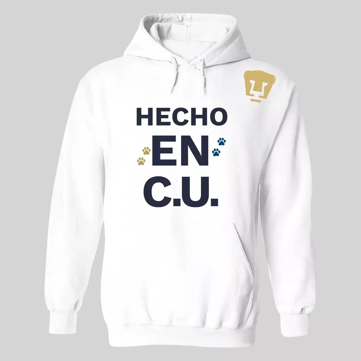 Sudadera Hombre Hoodie Pumas UNAM Hecho en C.U.