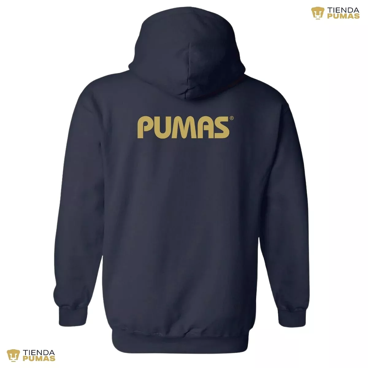 Sudadera Hombre Hoodie Pumas UNAM Logo Dorado Vinil