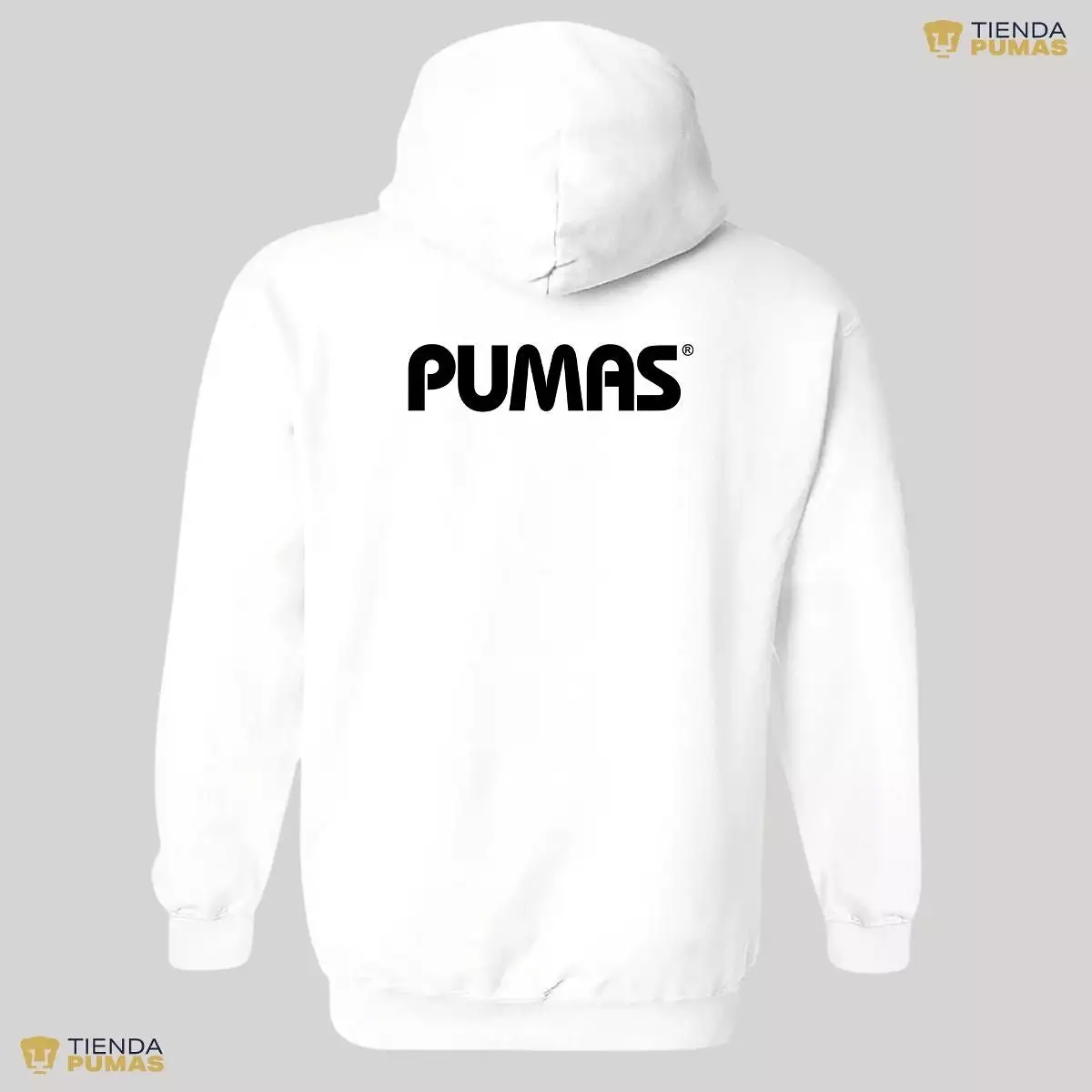 Sudadera Hombre Hoodie Pumas UNAM Logo Monocromatico Vinil