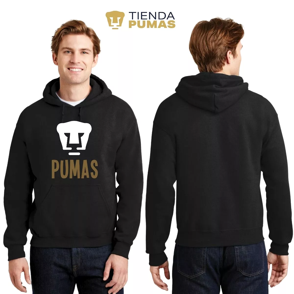 Sudadera Hombre Hoodie Pumas UNAM Logo Pumas