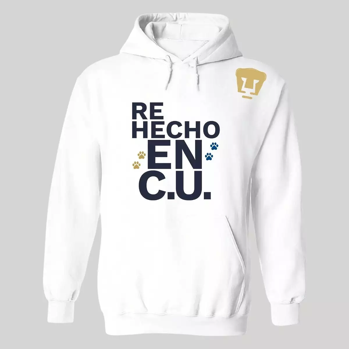 Sudadera Hombre Hoodie Pumas UNAM Re Hecho en C.U.