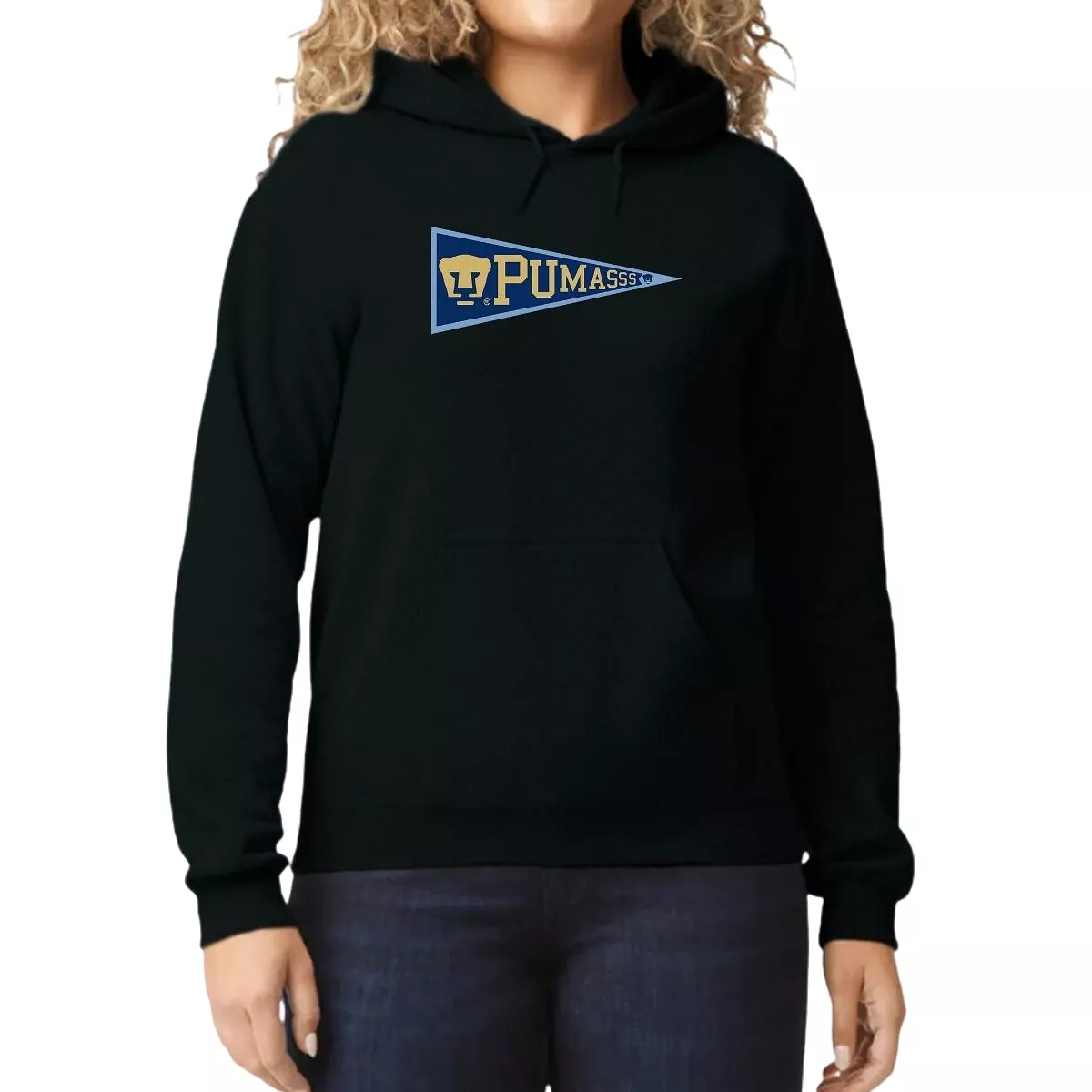 Sudadera Mujer Hoodie Pumas UNAM Banderín