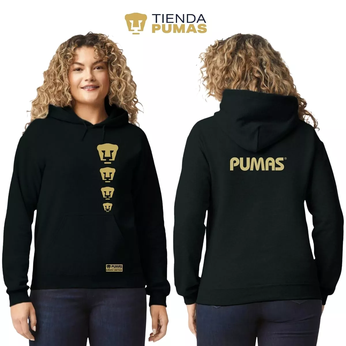 Sudadera Mujer Hoodie Pumas UNAM Edición Limitada 3 Vinil