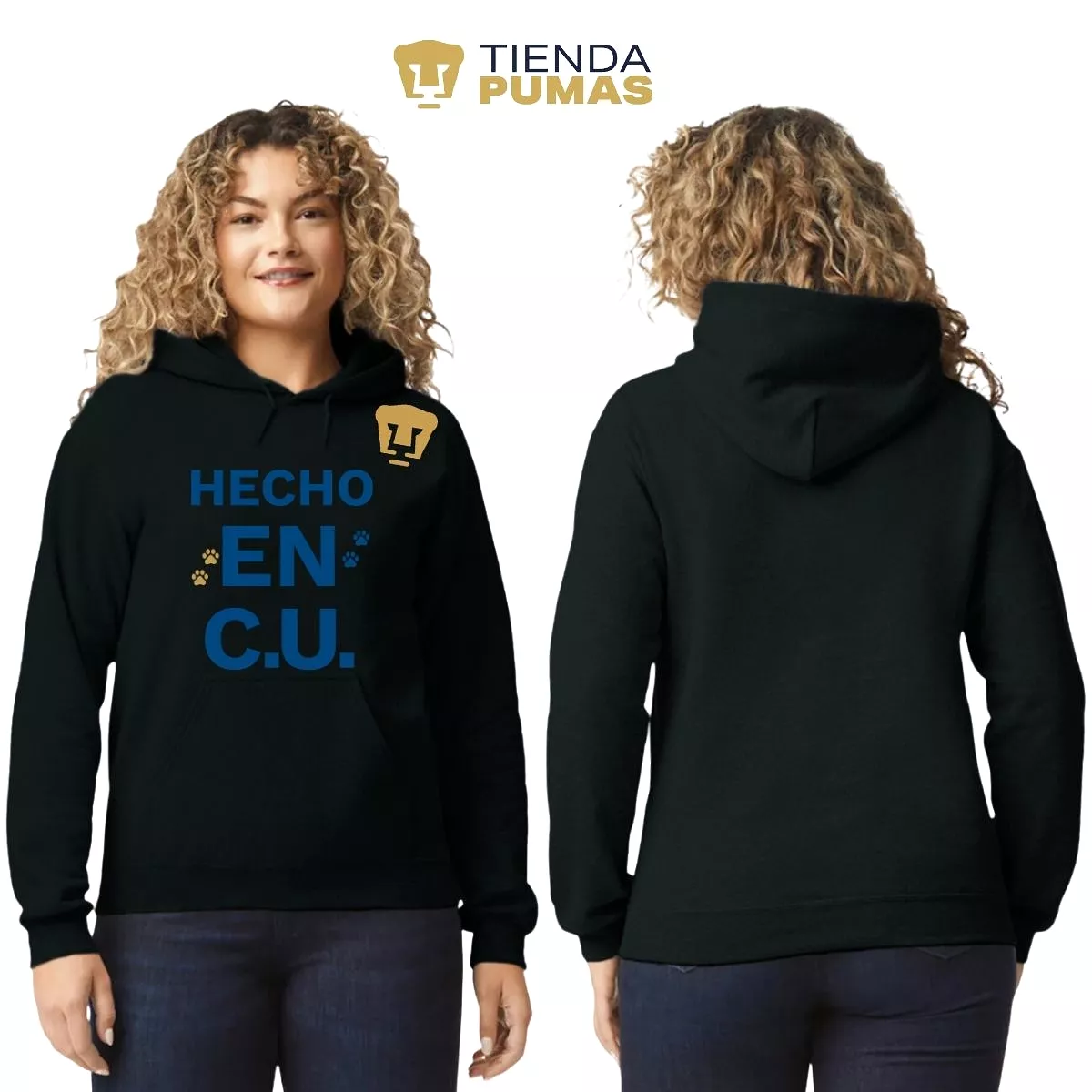 Sudadera Mujer Hoodie Pumas UNAM Hecho en C.U.