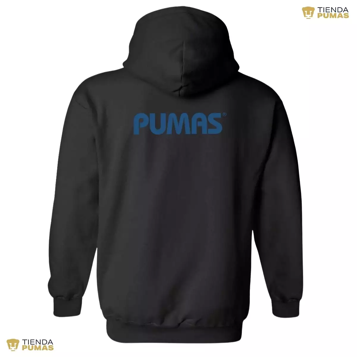 Sudadera Mujer Hoodie Pumas UNAM Logo Azul Vinil