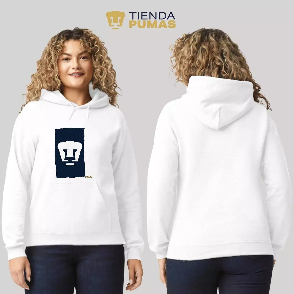 Sudadera Mujer Hoodie  Pumas UNAM Plasta