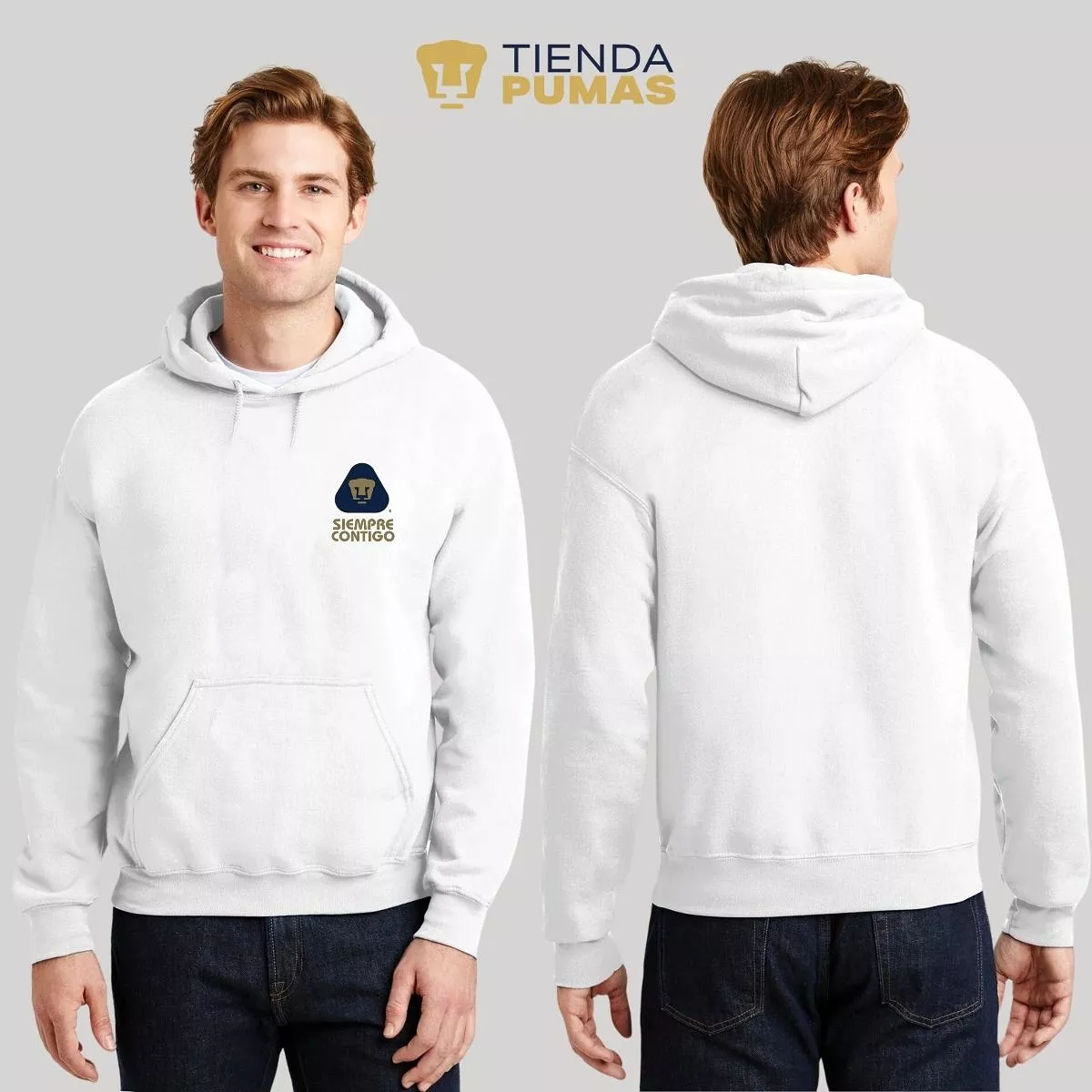 Sudadera para Hombre Hoodie Pumas UNAM Contigo