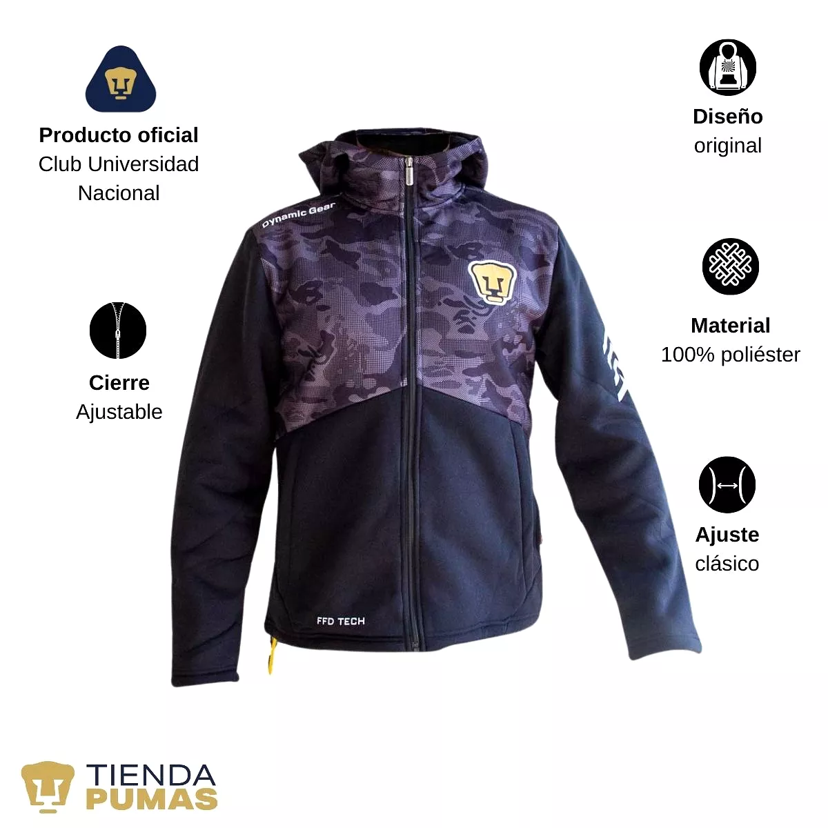 Sudadera para Hombre Hoodie Pumas UNAM DGSS327M