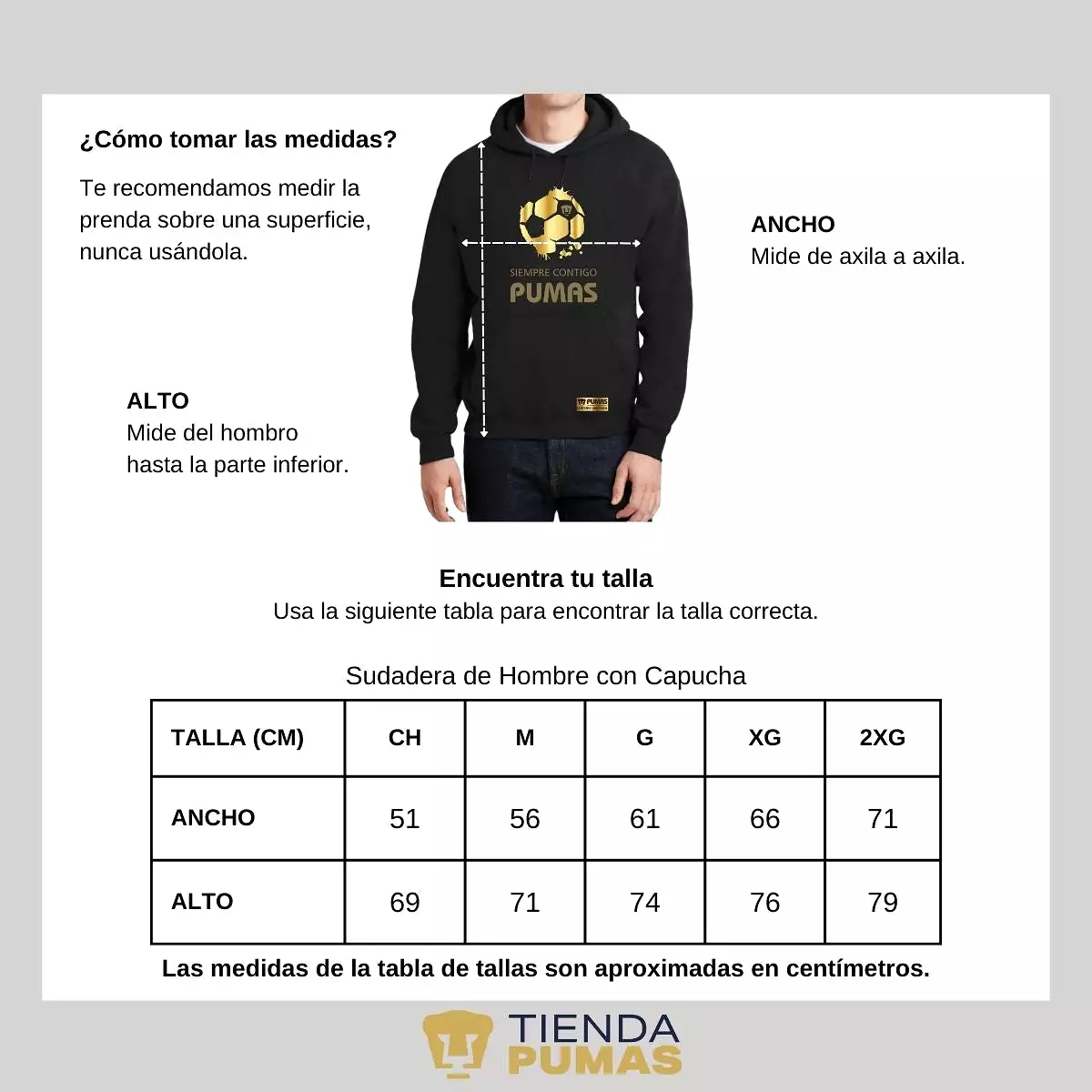 Sudadera para Hombre Hoodie Pumas UNAM Ed Limitada 2 Siempre contigo